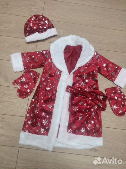 Костюм деда мороза детский