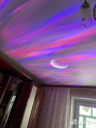 Ночник детский звездное небо и луна. Проектор