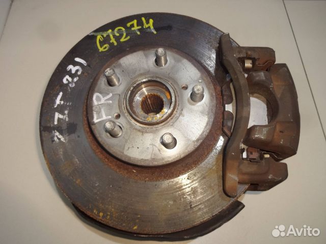 Тормозной диск toyota ZZT231 перед право