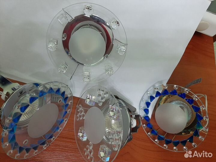 Точечные светильники с хрусталем Swarovski