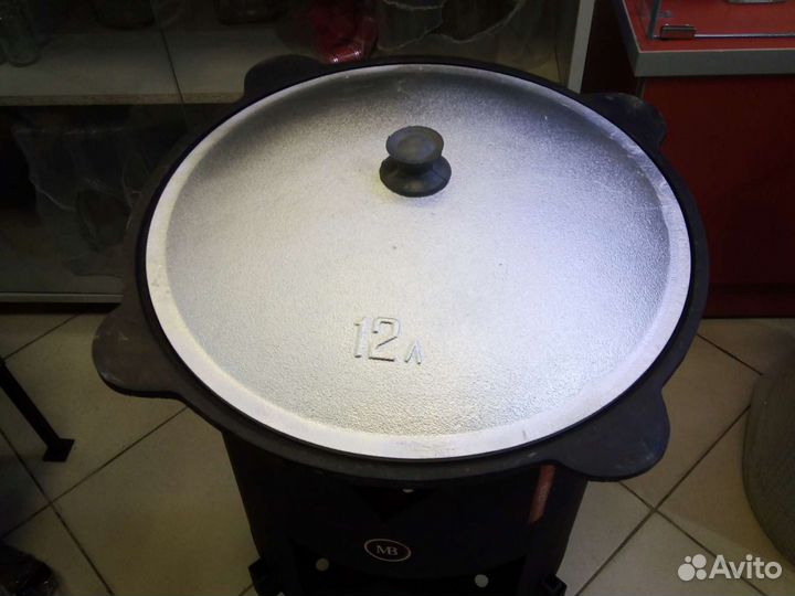 Казан чугунный 12 литров