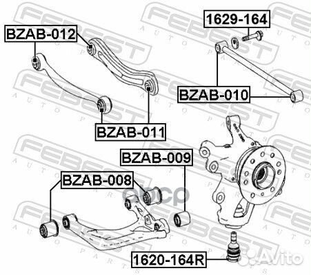 Сайлентблок рычага MB E(W212) 08-13/ML(W164) 04