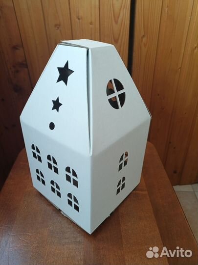 Интерьерные домики из картона