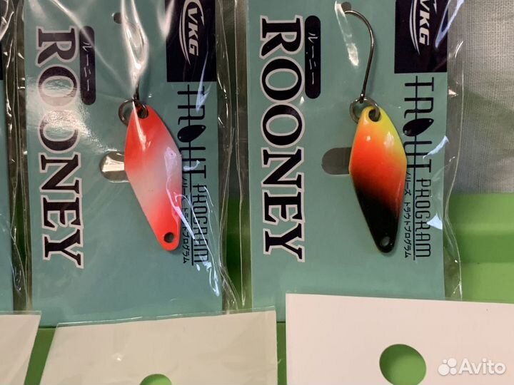 Форелевые блесны Rooney 2.2 гр набором