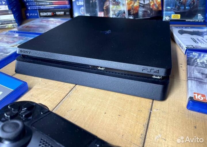 Sony playstation 4 slim и 97 игр