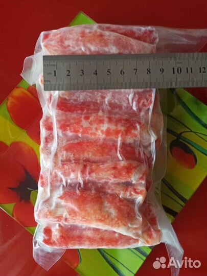 Камчатский краб мясо очищенное фаланга 8+