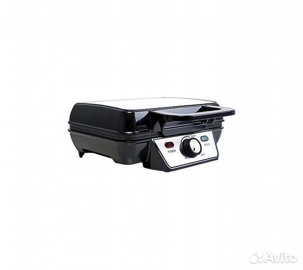 Вафельница Kitfort KT-1620 920Вт серебристый/черны