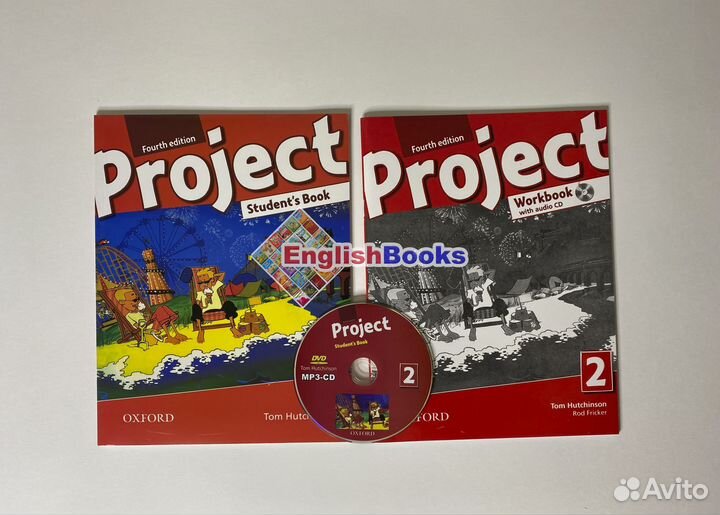Project 2, 4ed, комплект (SB,WB,CD) новые