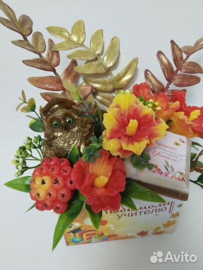 Букет из мыльных цветов