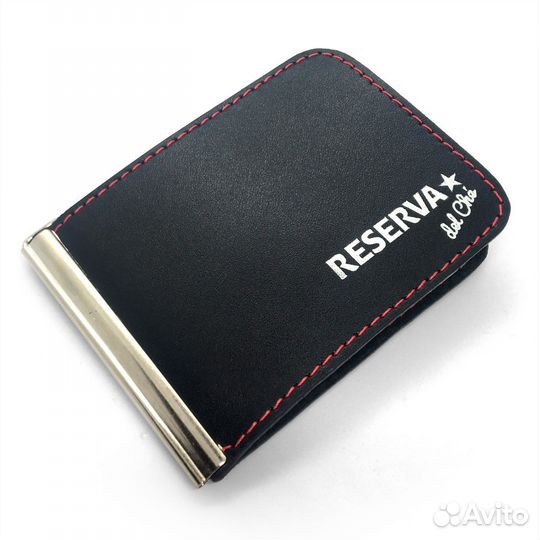 Кожаный зажим для денег