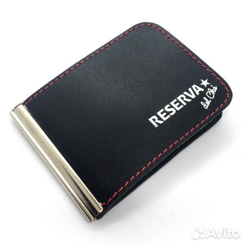 Кожаный зажим для денег