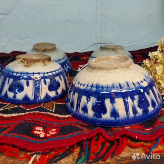 Антикварные керамические тарелки Персия XIX век