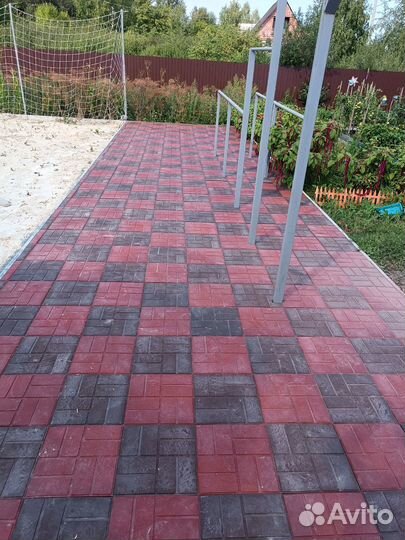 Укладка тротуарной плитки, брусчатки