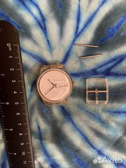 Swatch Snowcovered White Rubber Strap