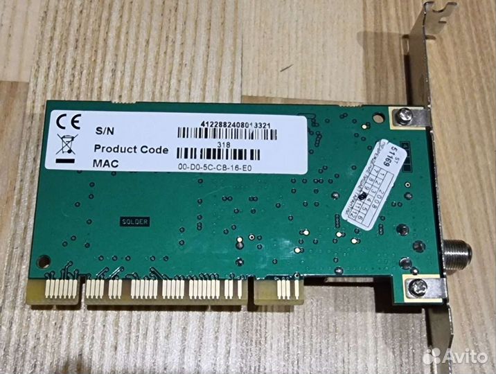 Спутниковая DVB-S карта TT-budgetS-1401