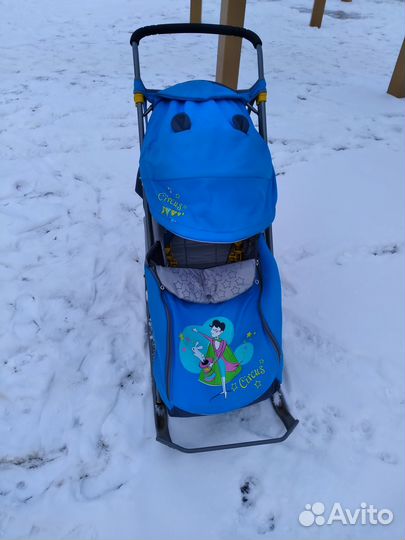 Детские санки коляска бу
