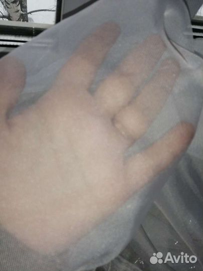 Тюль вуаль готовая новая на шторной ленте