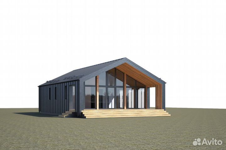 Каркасный дом под ключ 92м2 Барнхаус92