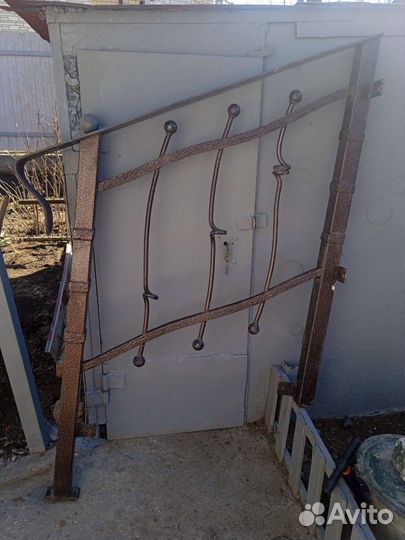 Чугунная кровать СССР Перила. Насос