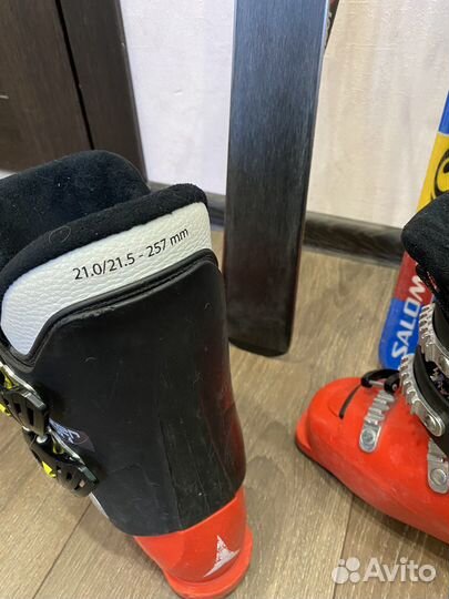 Горные лыжи детские 110 комплект