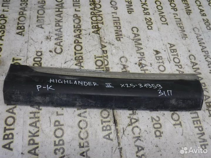 Накладка двери задней правой Toyota Highlander II