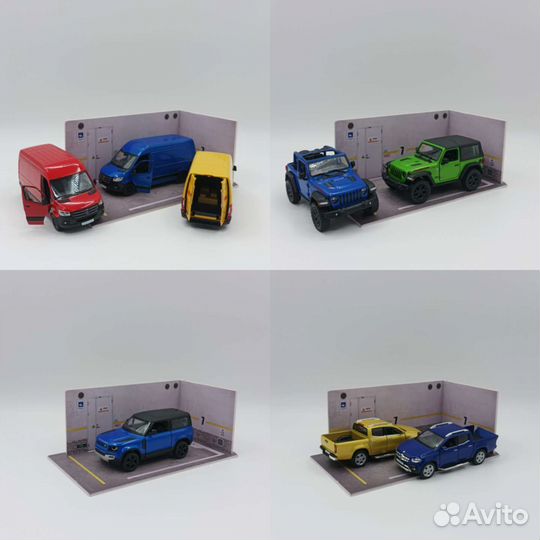 Масштабные модели 1:35-1:36 Kinsmart Audi BMW M-b