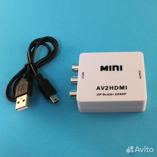 Конвертер (переходник) AV 3 RCA на hdmi