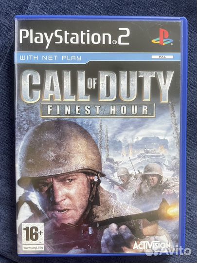 Игра для Sony PS 2, call of duty и black