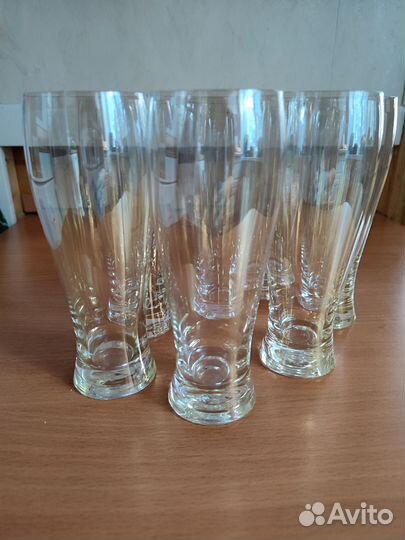 Стаканы из тонкого нежного стекла (7 штук)