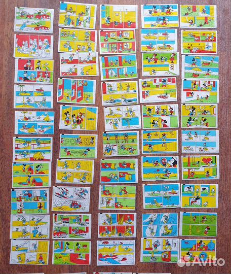 Вкладыши от жвачки Дональд