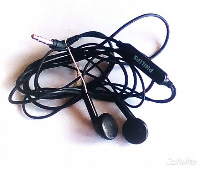 Наушники с длиным проводом микрофон, гарнитура