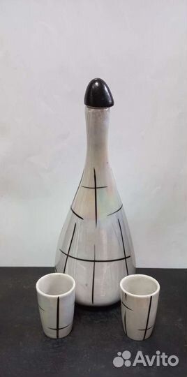 Штоф Гусыня со стопками СССР