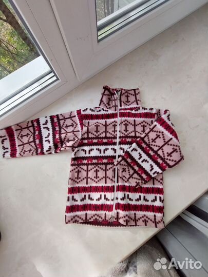 Флисовая кофта детская 80-86