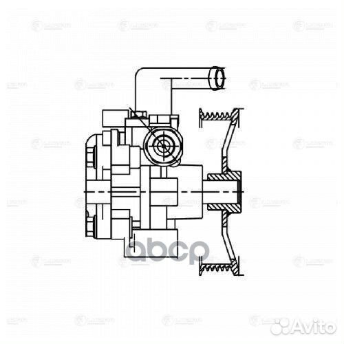 Насос гур hyundai tucson 04/KIA sportage II 04