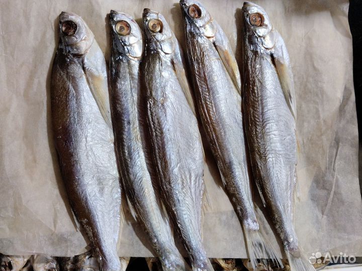 В продаже вяленая рыба