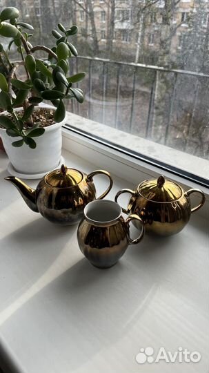 Сервиз чайный золотой Дулево