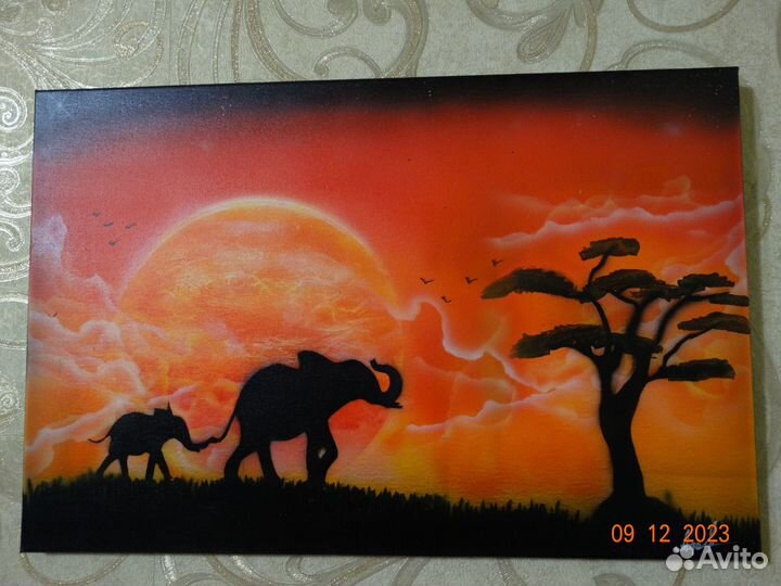 Картина акрилом на холсте