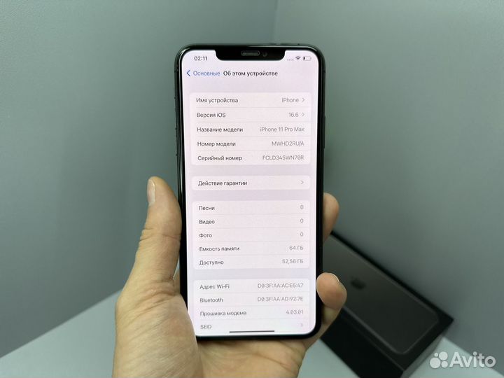 iPhone 11Pro Max 64Gb Ростест акб 86