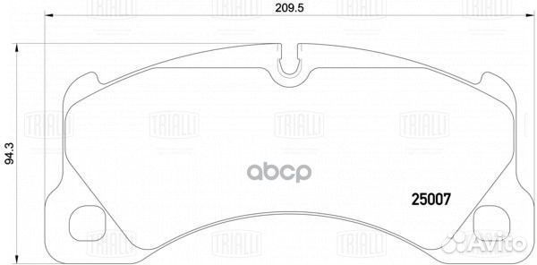 Колодки тормозные Porsche Macan (14) / (18) дис