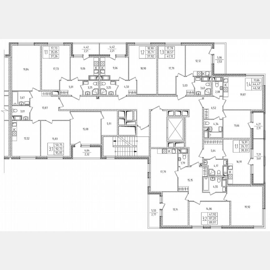 3-к. квартира, 90 м², 4/8 эт.