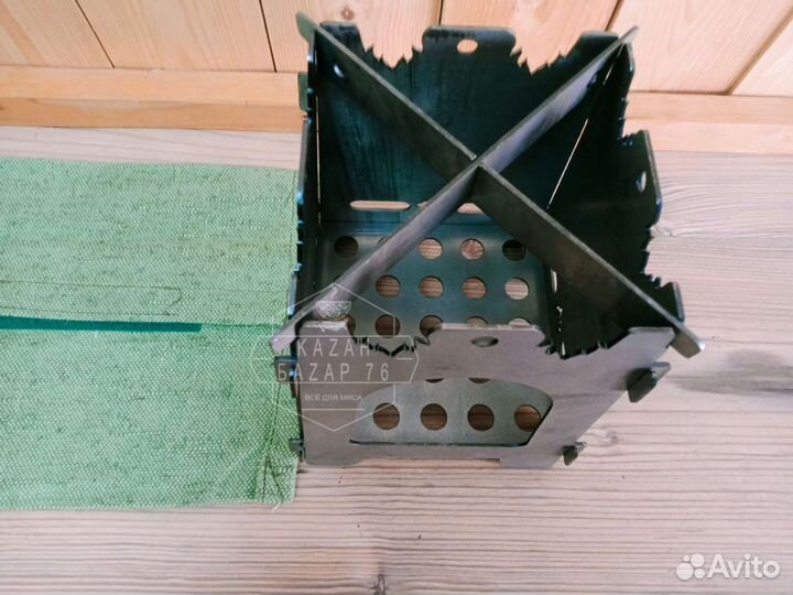 Печка щепочница 2мм походная с сумка