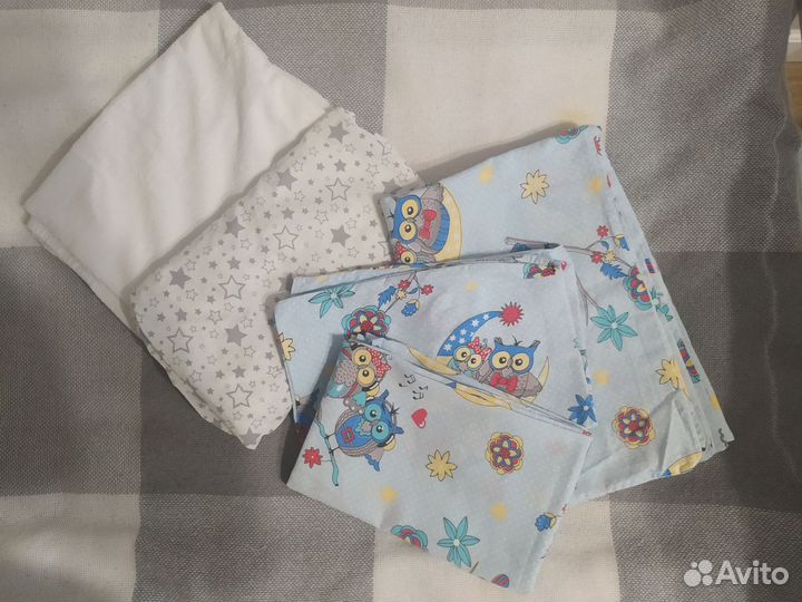 Постельное белье 120 60 бортики на кроватку