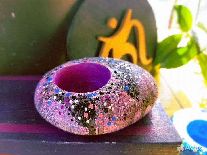 Гипсовый подсвечник