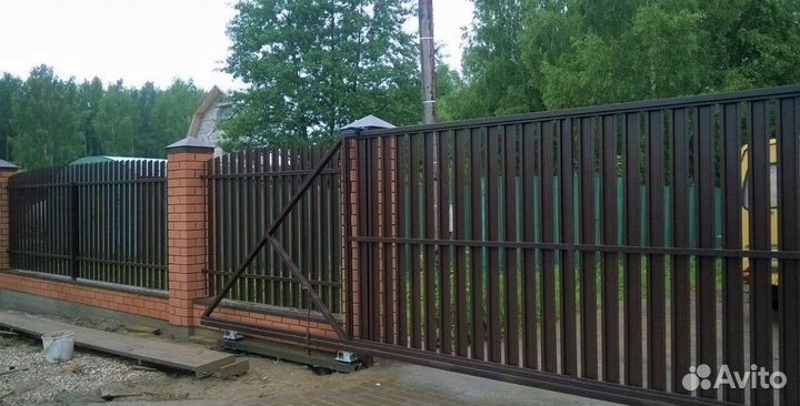 Откатные ворота под ключ