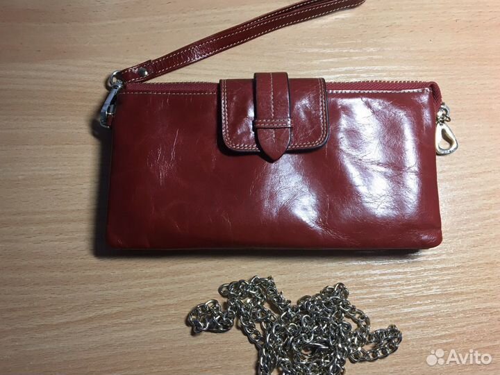 Клатч- кошелек натуральная кожа