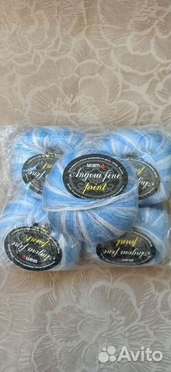 Пряжа Ангора фине принт Seam