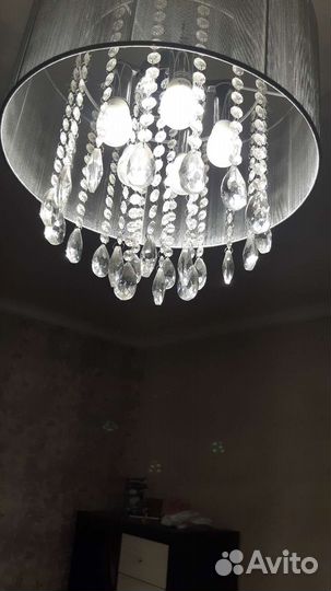 Люстра потолочная бу хрустальная