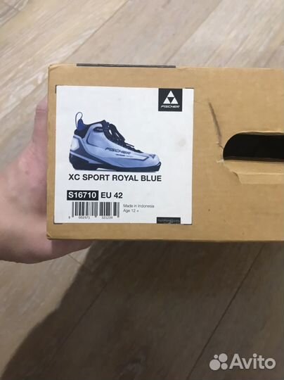 Лыжные ботинки fischer xc sport royal blue