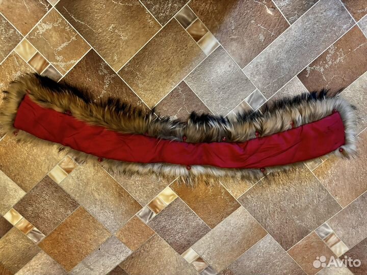 Меховой воротник Енот 84 см