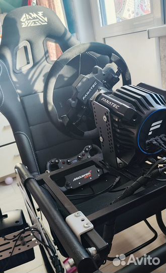 Полный комплект Fanatec + складной кокпит